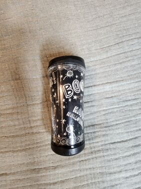 Starbucks - 2007 Halloween GITD Travel Tumbler Black White - 8 oz